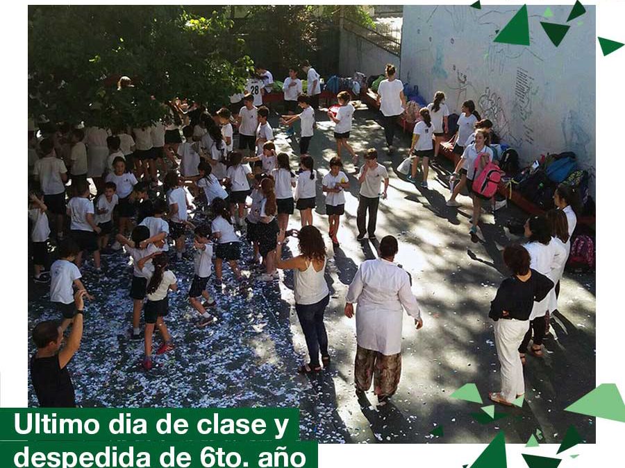 Primaria: último día de clase y despedida de 6to. año