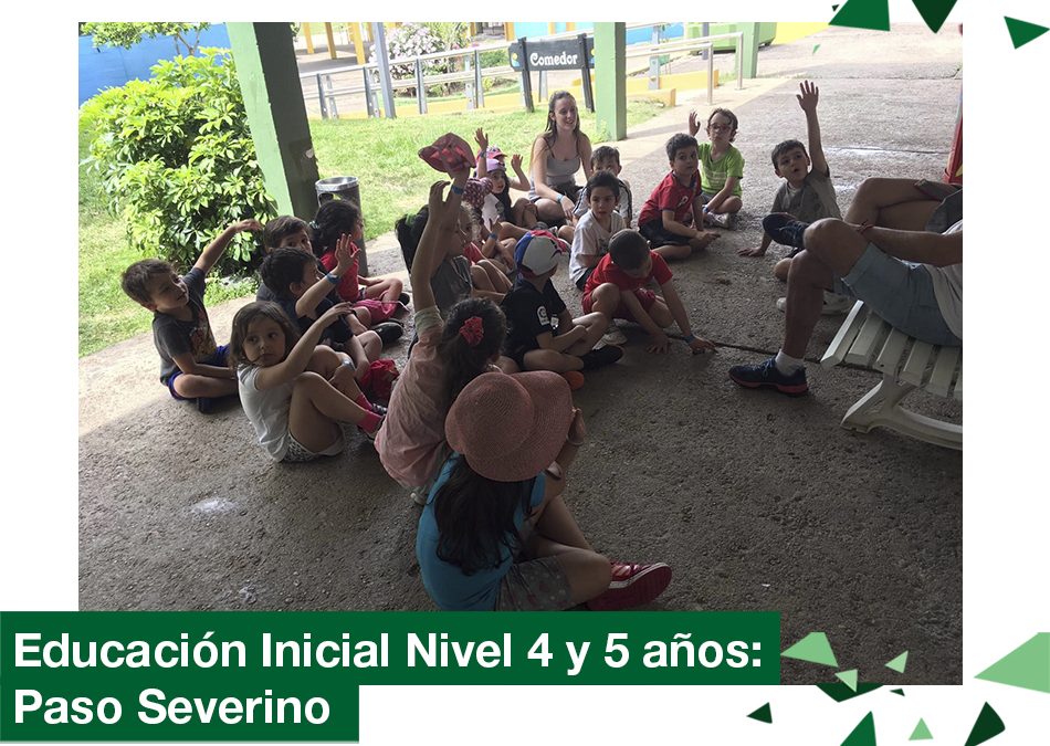 2018: educación Inicial nivel 4 y 5 años de campamento en Paso Severino