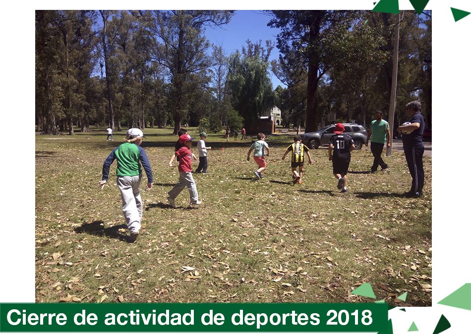 2018: Actividad de cierre de deportes