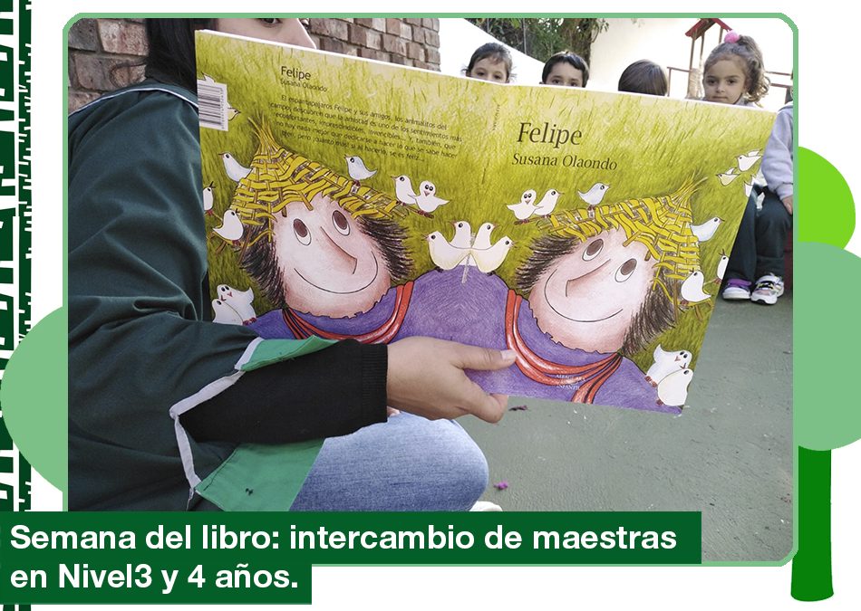 2019. Semana del Libro: intercambio de maestras en Nivel 3 y 4 años.